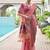 Pink color chanderi cotton resham weaving party wear saree