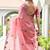 Pink color chanderi cotton resham weaving party wear saree
