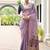 Levender color chanderi cotton resham weaving party wear saree