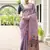 Levender color chanderi cotton resham weaving party wear saree