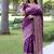 Purple color banglori handloom raw silk waving buttis saree