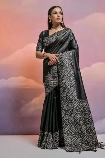 Back color banglori handloom raw silk waving saree