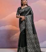 Back color banglori handloom raw silk waving saree