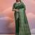 Green color banglori handloom raw silk waving saree