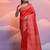 Red color banglori handloom raw silk waving saree