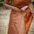 Orange color handloom raw silk weaving pallu saree