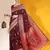 Purple color raw silk two tone weaving work saree