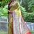 Light green color raw silk madhubani warli printed saree