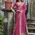 Pink color kalyani silk zari weaving butti & border saree