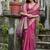 Pink color kalyani silk zari weaving butti & border saree