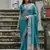 Green color kalyani silk zari weaving butti & border saree