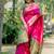 Pink color banarasi katan silk zari weaving pattu saree