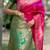 Pink color banarasi katan silk zari weaving pattu saree
