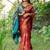 Maroon color banarasi katan silk zari weaving pattu saree