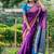 Purple color banarasi katan silk zari weaving pattu saree