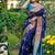 Morpeach color banarasi katan silk zari weaving pattu saree