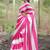 Pink original japan devsena satin saree japan satin digital print blouse