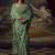 Olive green original japan devsena satin saree japan satin digital print blouse