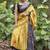 Mustard original japan devsena satin saree japan satin digital print blouse