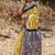 Mustard original japan devsena satin saree japan satin digital print blouse