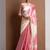 Baby pink original japan devsena satin saree japan satin digital print blouse