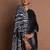 Black original japan devsena satin saree japan satin digital print blouse
