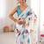 white silk blend digital printed saree with swarovski diamond work & blouse piece