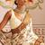 Cream original japan devsena satin saree japan satin digital print blouse