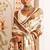 Cream original japan devsena satin saree japan satin digital print blouse