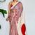 Red original japan devsena satin saree japan satin digital print blouse