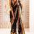 Black original japan devsena satin saree japan satin digital print blouse