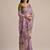 Purple color muga cotton flower concept weaving saree