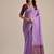 Levender color muga cotton resham weaving concept saree