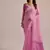 Pink color muga cotton resham weaving concept saree