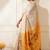 Off-white & yellow color muga cotton resham weaving saree