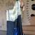 White original japan devsena satin saree japan satin digital print blouse