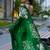 Green original japan devsena satin saree japan satin digital print blouse