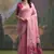 Pink color muga cotton colorfull resham weaving saree