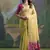 Yellow color muga cotton colorfull resham weaving saree