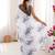white silk blend digital printed saree with swarovski diamond work & blouse piece