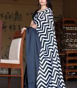 Black original japan devsena satin saree japan satin digital print blouse