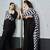 Black original japan devsena satin saree japan satin digital print blouse