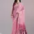Pink color muga cotton colorfull resham weaving saree