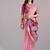 Pink color muga cotton colorfull resham weaving saree