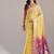 Yellow color muga cotton colorfull resham weaving saree