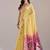 Yellow color muga cotton colorfull resham weaving saree