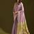 Levender color muga cotton colorfull resham weaving saree