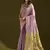 Levender color muga cotton colorfull resham weaving saree