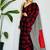 Black original japan devsena satin saree japan satin digital print blouse