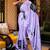 Lavender original japan devsena satin saree japan satin digital print blouse